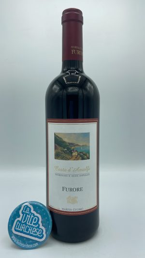 Marisa Cuomo - Furore Costa d'Amalfi Rosso made from Piedirosso and Aglianico grapes on the Amalfi Coast, vinified for 6 months in barrique.