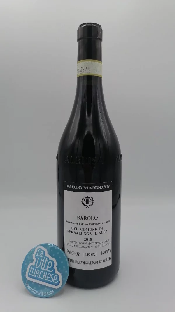 Paolo Manzone - Barolo del Comune di Serralunga d'Alba – 2018 - back.jpg Paolo Manzone - Barolo del Comune di Serralunga d'Alba produced from several vineyards located in Serralunga.