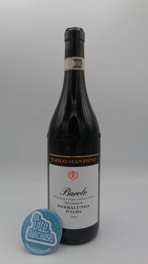 Paolo Manzone - Barolo del Comune di Serralunga d'Alba prodotto con diverse vigne situate a Serralunga, vinificato per 24 mesi in botte.