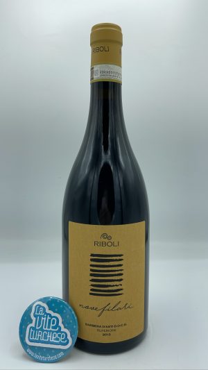 Riboli – Barbera d'Asti Superiore 9 Filari prodotto nella zona di Aqui Terme, con piante di 50 anni, 990 bottiglie prodotte.