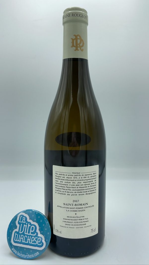 Rougeot Père & Fils – Saint Romain La Combe Bazin - 2017 - back Rougeot Père & Fils - Saint Romain La Combe Bazin produced on the parcel of the same name in Cote de Beaune, with 90-year-old plants.