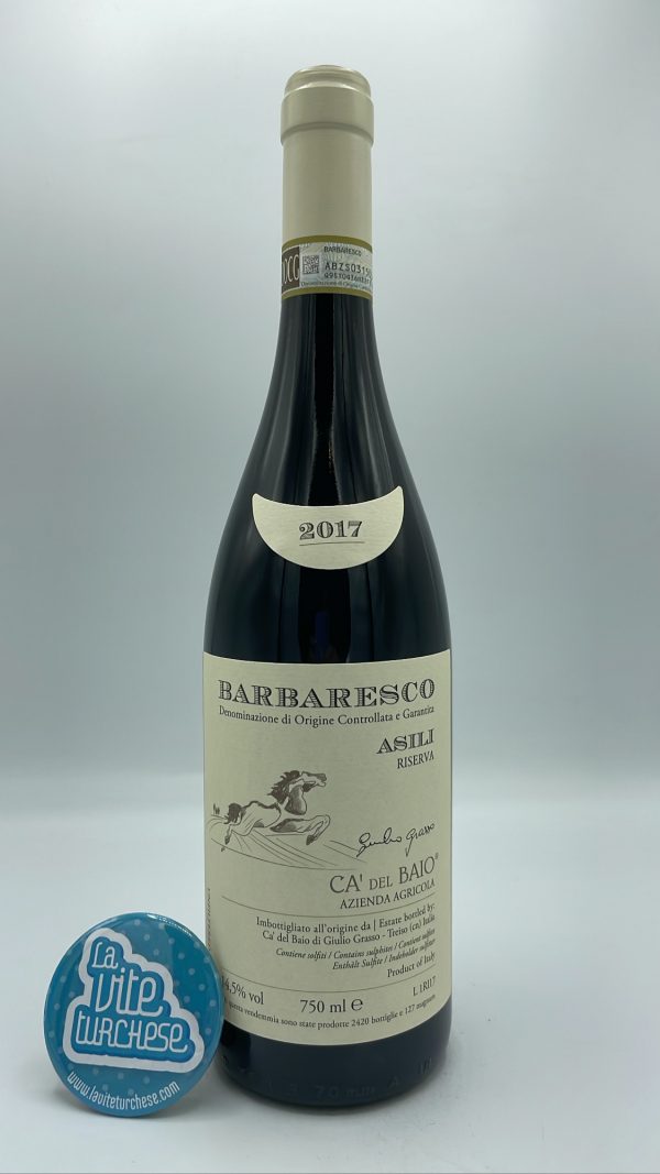 Ca' del Baio - Barbaresco Asili Riserva produced only in the best vintages with the finest plants from the Grand cru Asili vineyard.