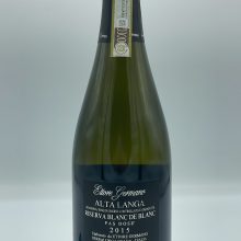 Ettore Germano – Alta Langa Riserva Blanc de Blanc – 2015 - back Ettore Germano - Alta Langa Riserva Blanc de Blanc made with only Chardonnay grapes in the village of Cigliè in Alta Langa, aged for 65 months on the lees.