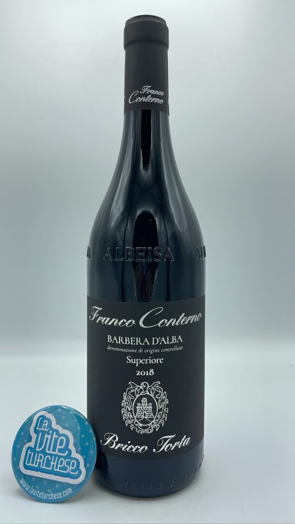 Franco Conterno – Barbera d'Alba Superiore Bricco Torta prodotta nella vigna di 45 anni a Madonna di Como in Alba, invecchiata per 18 mesi in tonneaux.