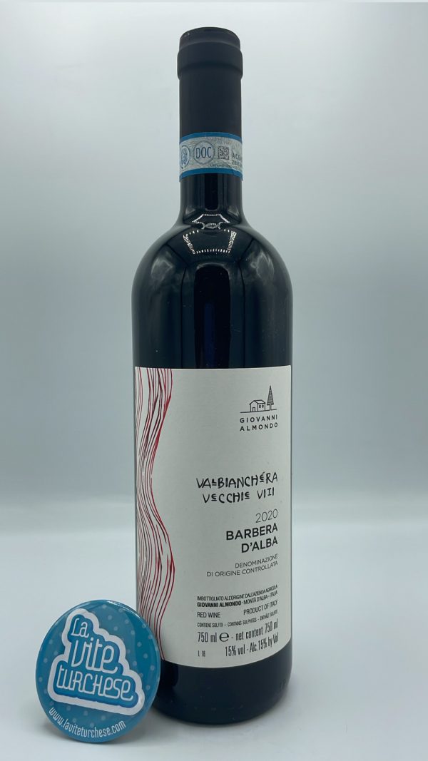 Giovanni Almondo - Barbera d'Alba Valbianchéra Vecchie Viti produced from 80-year-old vines at Montà d'Alba in the Roero. 4,000 bottles.