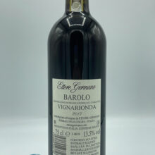Ettore Germano - Barolo Vignarionda prodotto nel vigneto più importante di Serralunga, con piante di 20 anni e una produzione di 2000 bottiglie.