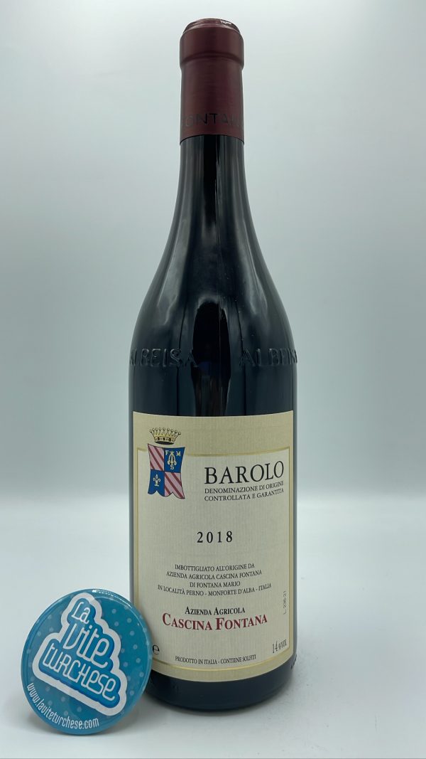 Cascina Fontana - Barolo DOCG produced from several vineyards between La Morra and Castiglione Falletto, vinified in cement and wood tanks.