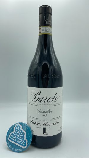 Fratelli Alessandria – Barolo Gramolere prodotto con le piante di 30 anni a Monforte, affinato per 3 anni in grandi botti.