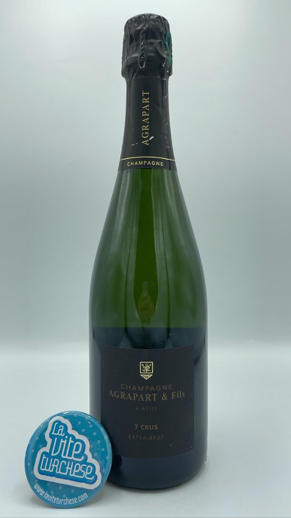 Agrapart & Fils - Champagne 7 Crus Extra Brut prodotto con 7 vigne di cui 4 Grand Cru nella cote de Blanc, 24 mesi sui lieviti.