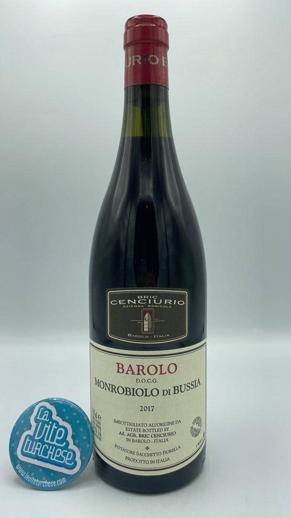 Bric Cenciurio – Barolo Monrobiolo di Bussia prodotto nell'omonima vigna situata tra i comuni di Barolo e Monforte. 1200 bottiglie.