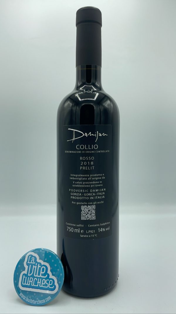 Damijan Podversic - Prelit Rosso Venezia Giulia prodotto nel Collio in Friuli Venezia Giulia con uva Merlot e Cabernet Sauvignon.