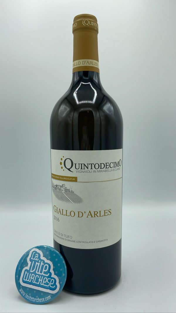 Quintodecimo - Giallo d'Arles Greco di Tufo produced from the same vineyard located in Tufo, dedicated to Van Gogh for the intense color of this grape.