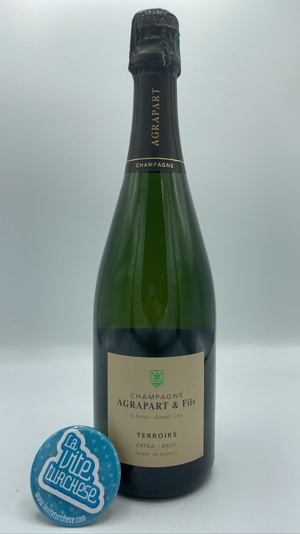 Agrapart & Fils - Champagne Terroirs Grand Cru Blanc de Blanc Extra Brut produced with 4 Grand Cru of the Cote de Blanc, Chardonnay grape.