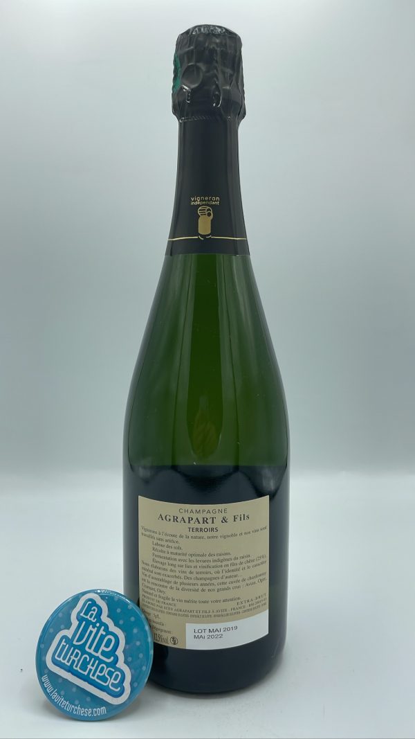 Agrapart & Fils - Champagne Terroirs Grand Cru Blanc de Blanc Extra Brut prodotto con 4 Grand Cru della Cote de Blanc, uva Chardonnay.