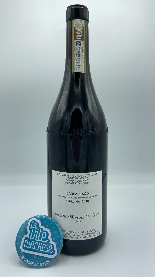 Cantina del Pino - Barbaresco Gallina produced in Neive's best south-facing vineyard, vinified for 24 months in large barrels.