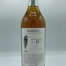 Marolo – Grappa di Barolo Nivis – 2006 Marolo - Grappa di Barolo Nivis made from the pomace of the 2006 vintage, barrel-aged and stabilized under snow.
