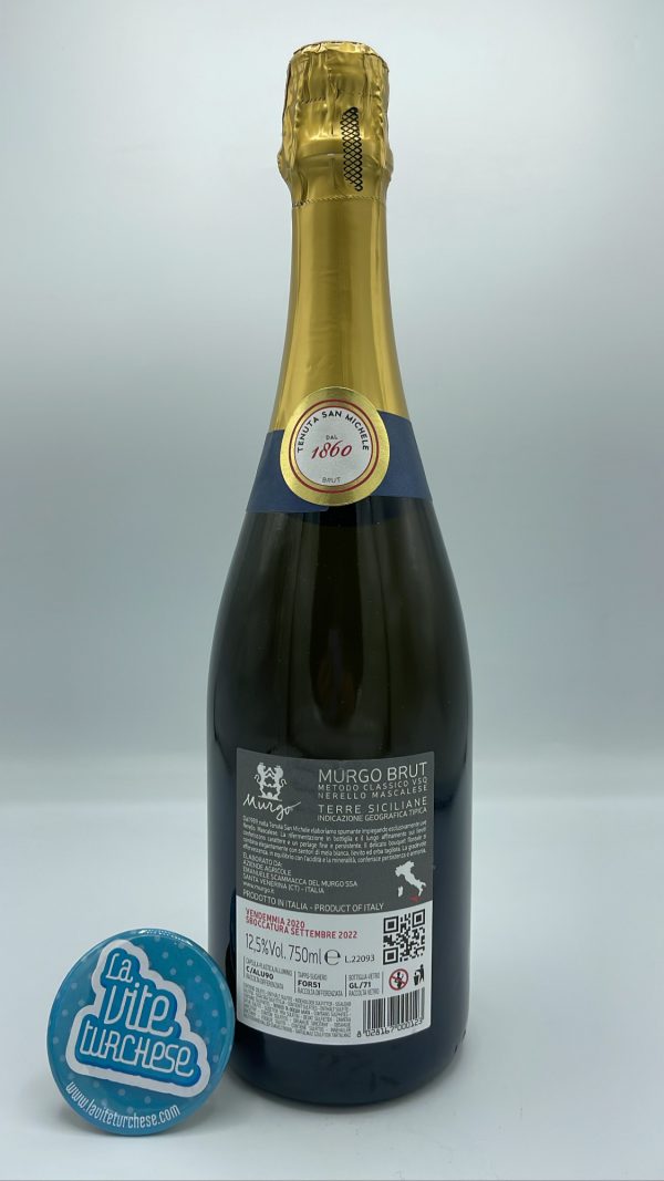 Murgo - Brut Metodo Classico made from Nerello Mascalese grapes on the eastern slope of Etna volcano, with three years on the lees.