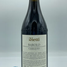 Vietti - Barolo Cerequio produced in the vineyard of the same name located in La Morra with clay/limestone soils, aged for 32 months in barrel.