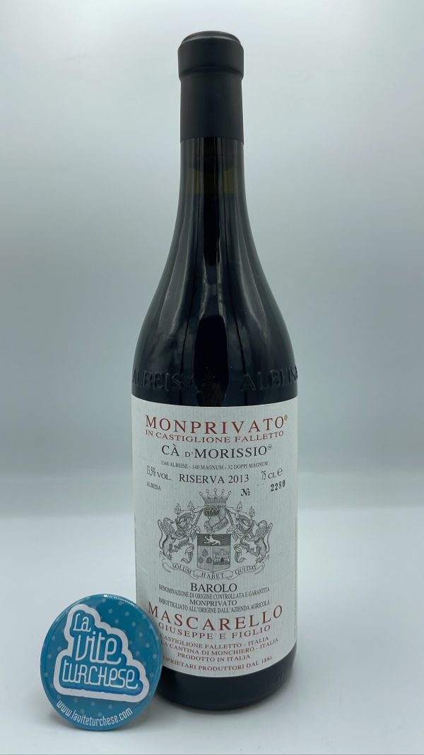Giuseppe Mascarello - Barolo Monprivato Cà d'Morissio Riserva prodotto nell'omonima vigna, usando il vecchio clone di nebbiolo Michet.