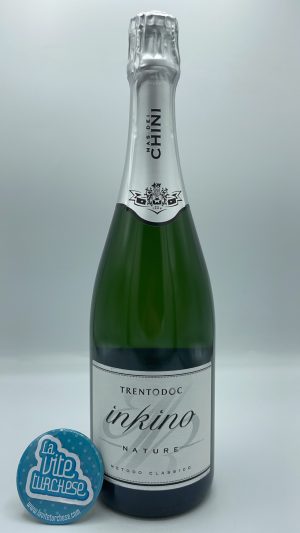 Mas dei Chini – Inkino Nature Trento prodotto con solo uva Chardonnay con una fermentazione di 70 mesi sui lieviti. Vintage 2015.