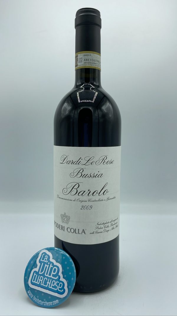 Poderi Colla - Barolo Bussia Dardi le Rose produced in the parcel of the same name located in Monforte, traditional winemaking in large oak barrels.