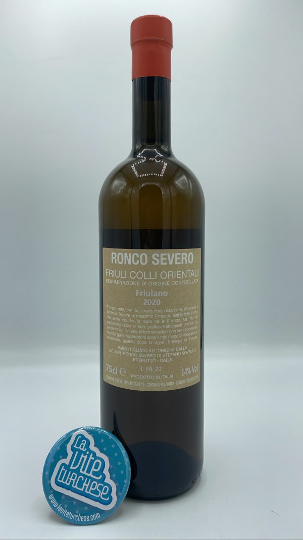 Ronco Severo – Friulano – 2020 - back Ronco Severo - Friulano made in Friuli Venezia Giulia with long maceration on the skins and aging in wood.