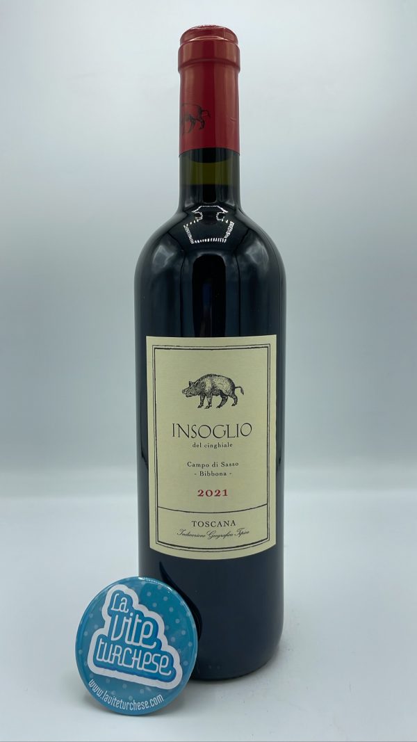 Tenuta di Biserno – Insoglio del Cinghiale Toscana Igt prodotto a Bibbona, nell'entroterra di Bolgheri, primo vino della tenuta di Biserno, Campo di Sasso.