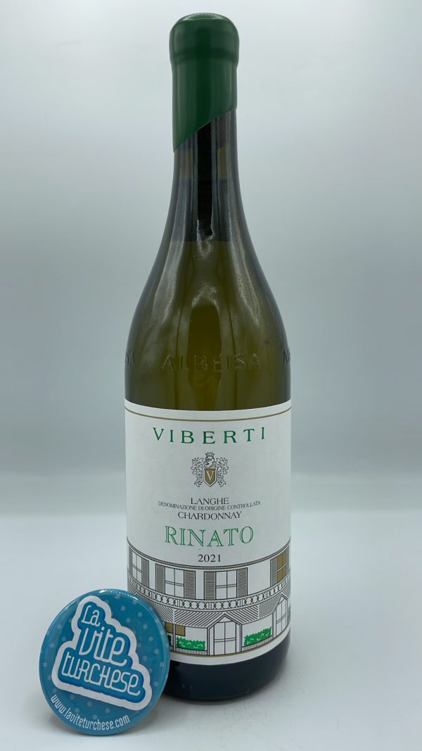 Giovanni Viberti - Langhe Chardonnay Rinato produced in Barolo from 30-year-old vines, aged 60% in wooden barrels.