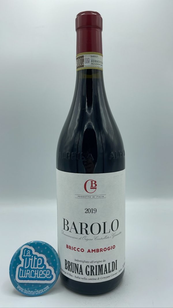 Bruna Grimaldi - Barolo Bricco Ambrogio single vineyard located in Roddi in the Langhe famous for sandy soils, aged 2 years in large oak.