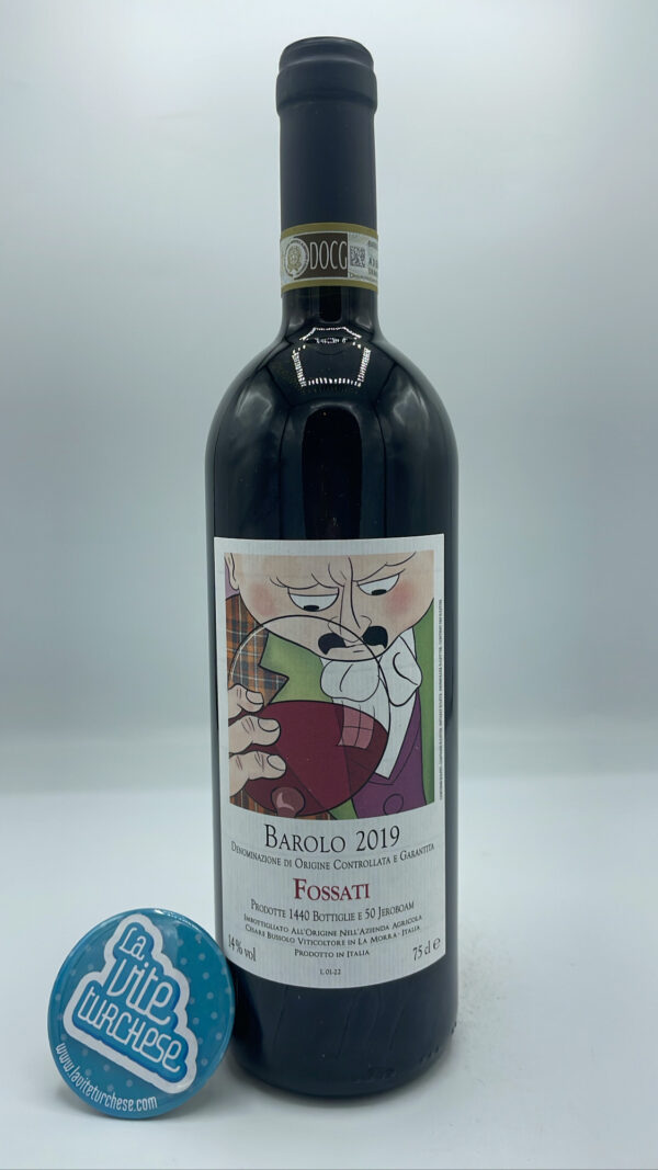 Cesare Bussolo – Barolo Fossati prodotto nell'omonima vigna situata a La Morra, produzione limitata di 1490 bottiglie. 24 mesi di invecchiamento.
