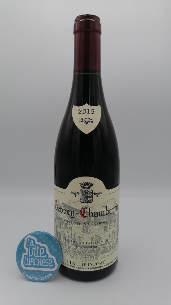 Claude Dugat - Gevrey Chambertin produced with plants between 20 and 40 years old, vinified in concrete tanks, aged in barriques for 12 months.