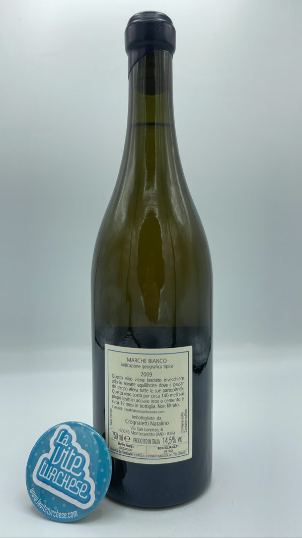 Fattoria San Lorenzo - Il San Lorenzo Marche Bianco - 2009 - back Fattoria San Lorenzo - Il San Lorenzo Marche Bianco prodotto nelle migliori annate con vitigno Verdicchio, affinato per 140 mesi.