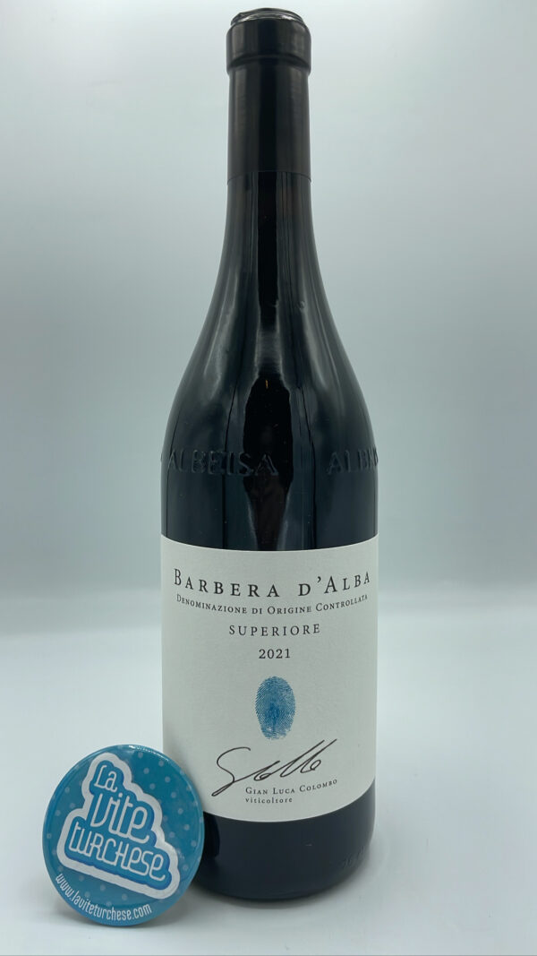 Gian Luca Colombo - Barbera d'Alba Superiore produced in only 5,000 bottles in vineyards located in Verduno in the Langhe. Aged for 12 months in wood used