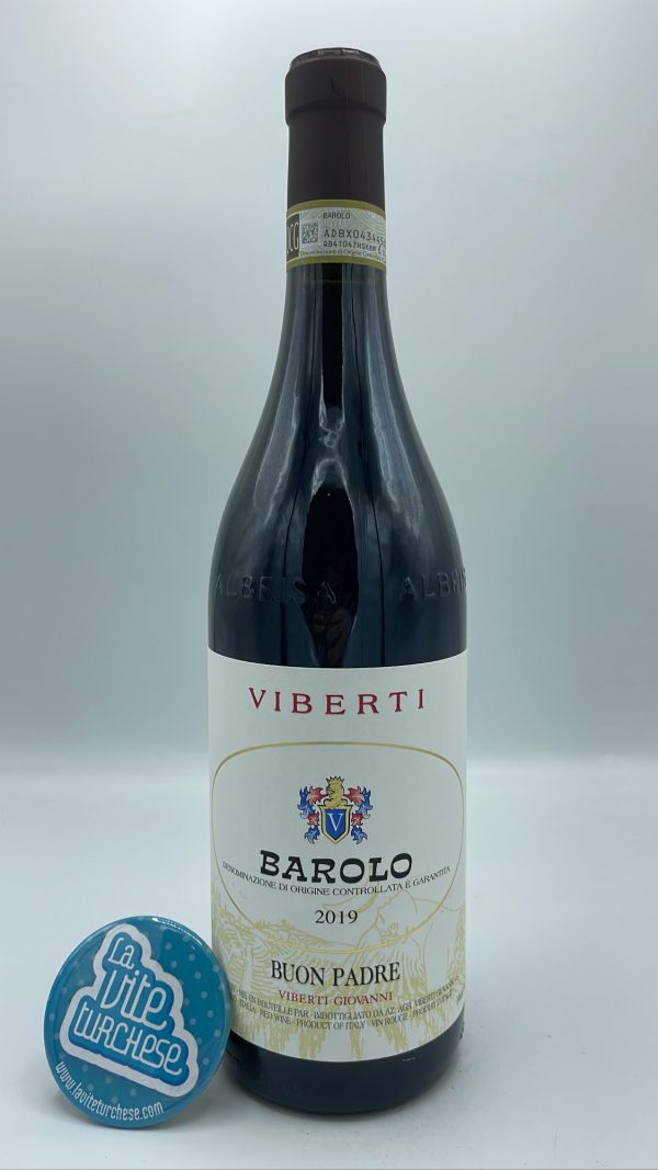 Giovanni Viberti - Barolo Buon Padre produced from several vineyards located between Barolo, Monforte, Verduno, traditional style. Historical winery in Barolo.