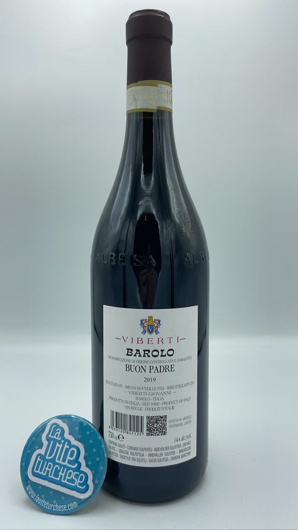 Giovanni Viberti - Barolo Buon Padre produced from several vineyards located between Barolo, Monforte, Verduno, traditional style. Historical winery in Barolo.