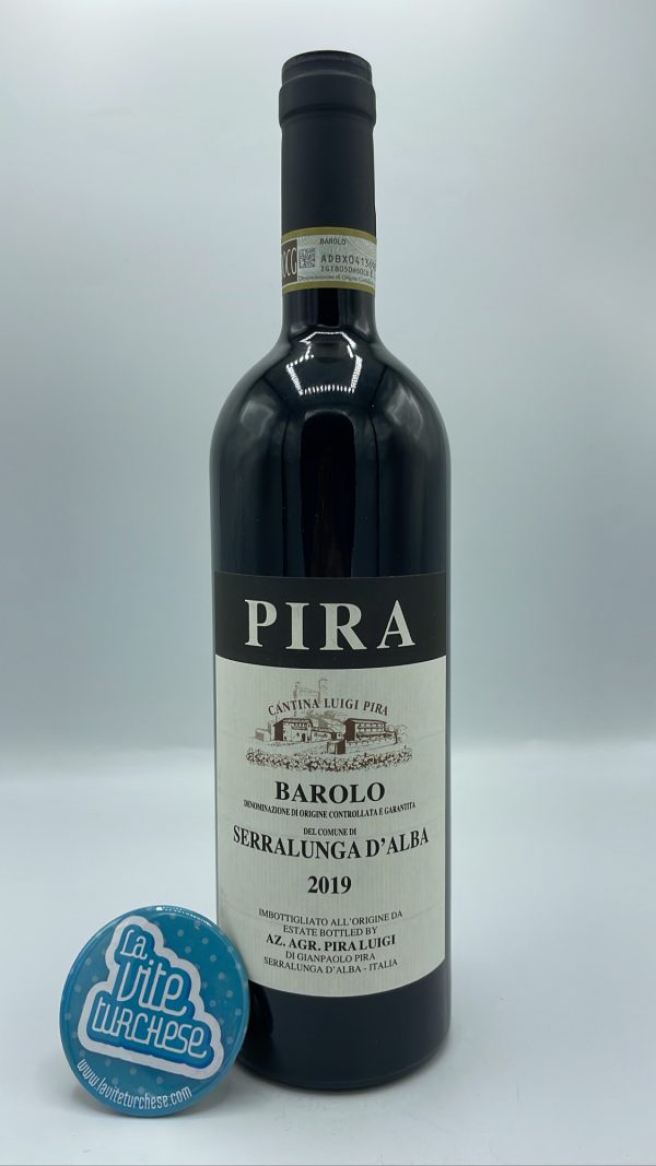 Luigi Pira - Barolo del Comune di Serralunga produced from multiple vineyards in Serralunga d'Alba, vinified for 24 months in oak.