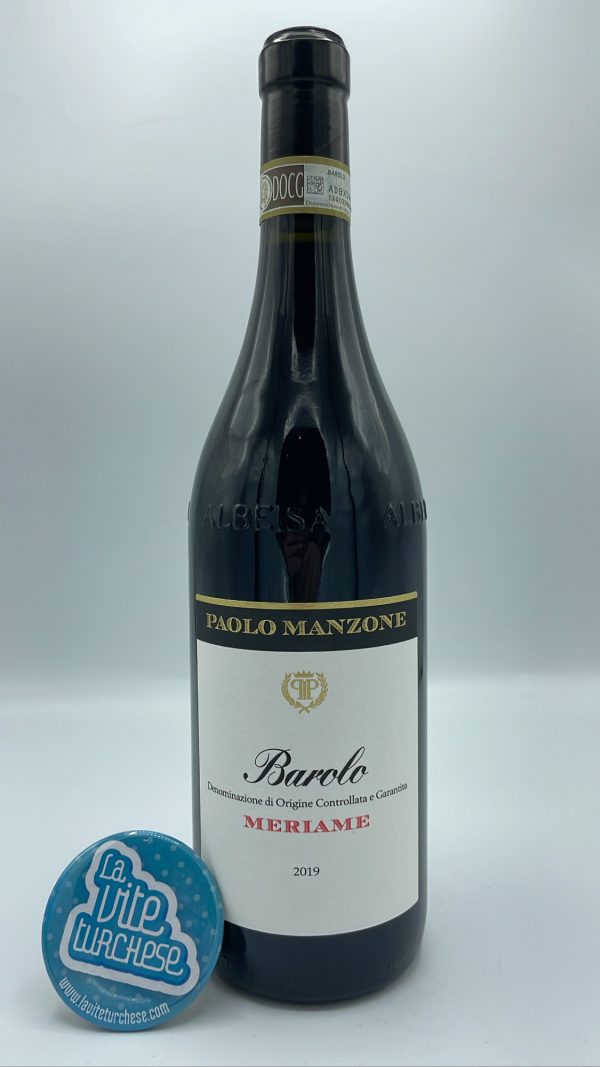 Paolo Manzone - Barolo Meriame prodotto nell'omonima vigna situata a Serralunga d'Alba con piante di 65 anni, invecchiato per 2 anni in botti medio/grandi.