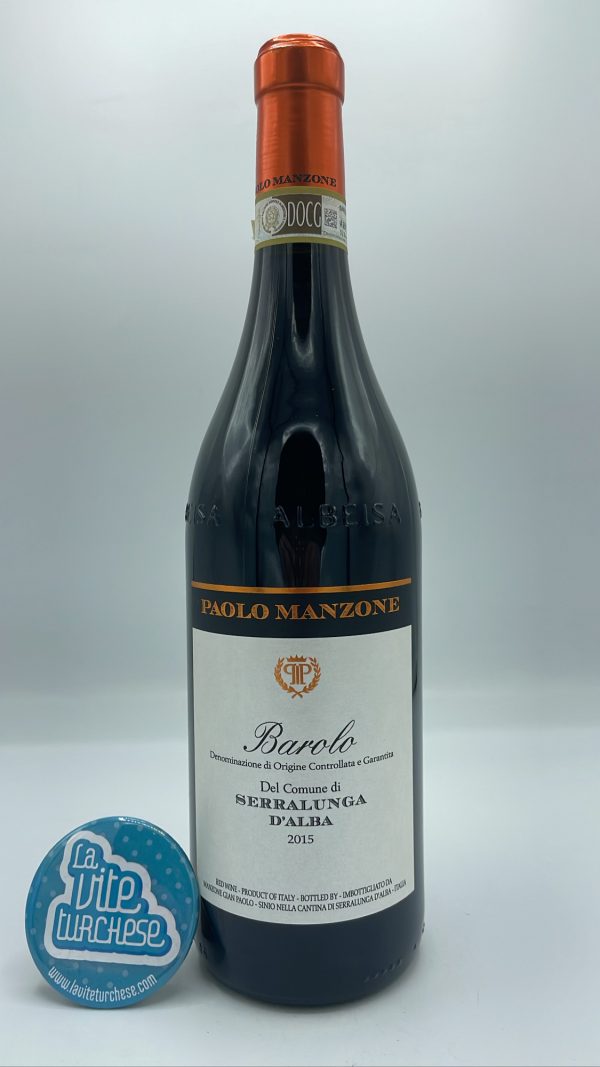 Paolo Manzone - Barolo from the commune of Serralunga d'Alba produced mainly from the Meriame vinga of Serralunga and other small parcels.