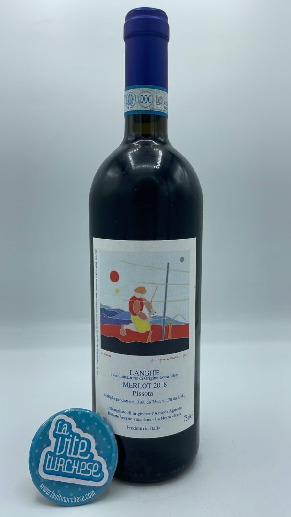 Roberto Voerzio - Langhe Merlot Pissota prodotto a La Morra in quantità limitata di 3000 bottiglie. Rese per ettaro basse. Affinamento in barrique.