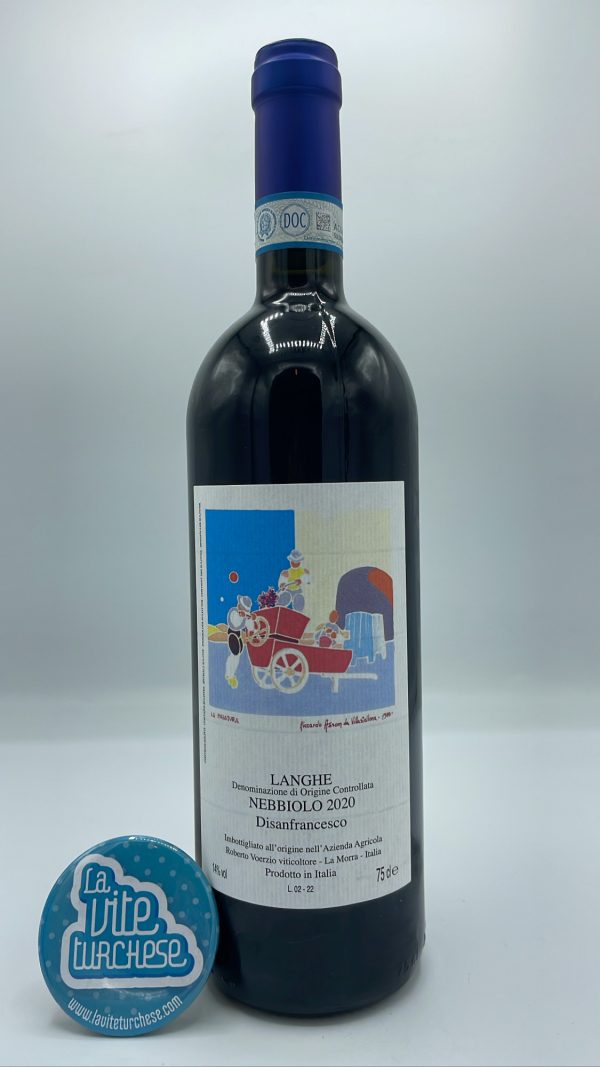 Roberto Voerzio - Langhe Nebbiolo produced in the village of La Morra, aged for 12 months in tonneaux and 25 hl barrels. 12000 bottles.