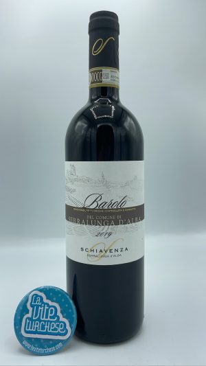 Schiavenza - Barolo del Comune di Serralunga produced from several vineyards located in Serralunga, with limestone soils. 3 years of barrel aging.