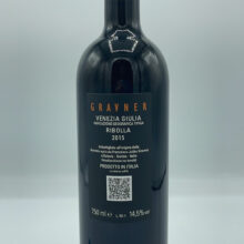 Gravner – Ribolla – 2015 - back Gravner - Ribolla produced between Friulian and Slovenian Collio, vinified in buried Georgian amphorae and large wooden barrels.