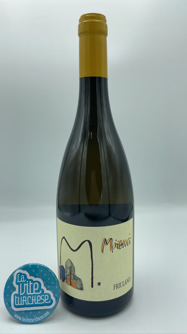 Miani - Friulano Filip produced in Friuli Venezia Giulia, vinified with indigenous yeasts in barriques, aged in the same barrels for 1 year.