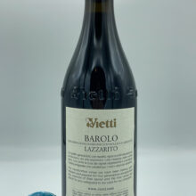 Vietti – Barolo Lazzarito – 2019 - back Vietti – Barolo Lazzarito prodotto nell'omonima vigna situata a Serralunga d'Alba, invecchiato per 30 mesi in botti grandi e piccole.