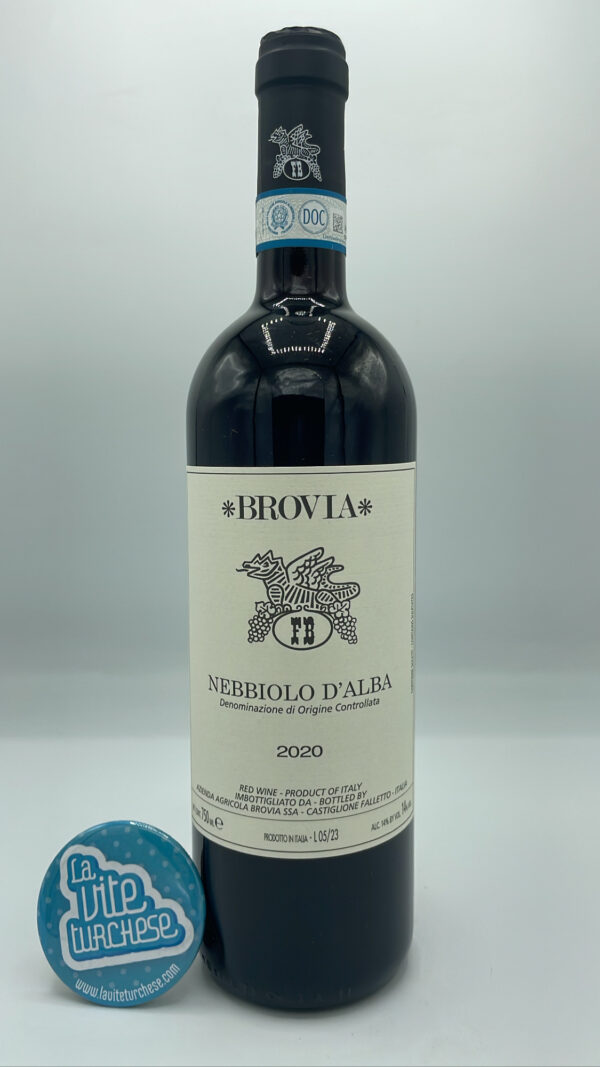 Brovia - Nebbiolo d'Alba made from 45-year-old vines in the Roero at Vezza d'Alba, vinified in steel tanks. 3,000 bottles.