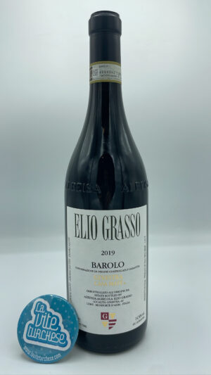 Elio Grasso – Barolo Ginestra Casa Matè prodotto nell'omonimo cru nel comune di Monforte d'Alba con piante di 40 anni e suoli calcarei misto argilla.
