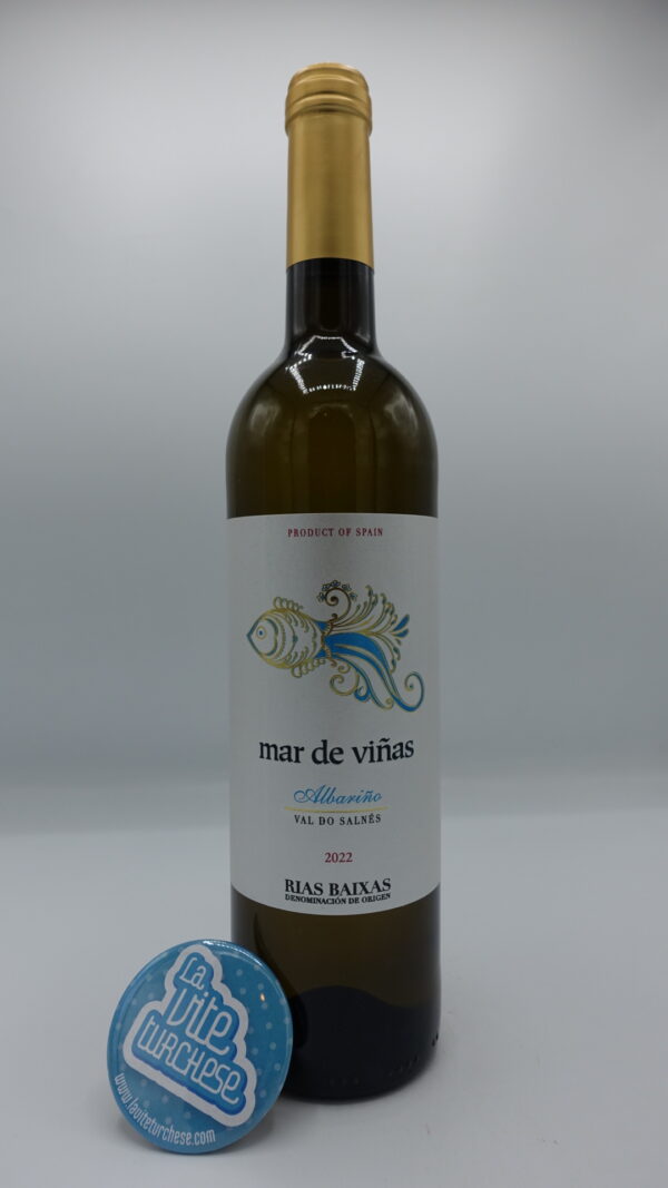 Adegas Gran Vinum - Mar de Viñas Albariño prodotto in Rias Baixa in spagna con vigneti fronte Oceano Atlantico. Vinificato in acciaio.