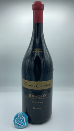 Franco Conterno – Barolo Riserva Bussia 3 litri prodotto con le piante più vecchie di 60 anni nella medesima parcella situata a Monforte, 6 anni di invecchiamento.