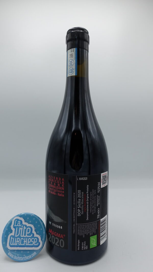Frank Cornelissen - Magma vineyard Barbabecchi PDO Sicily produced only in the best vintages with 100-year-old vines with free standing. 2000 bottles.