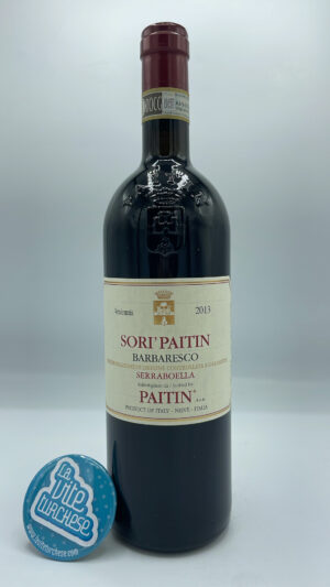 Paitin – Barbaresco Serraboella Sorì Paitin prodotto con piante di 45 anni nella parte di vigna meglio esposta di Serraboella singola vigna.